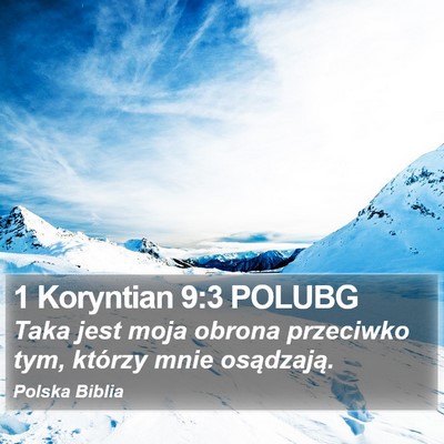 1 Koryntian 9:3 POLUBG Bible Verse Image