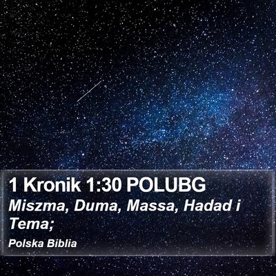 1 Kronik 1:30 POLUBG Bible Verse Image