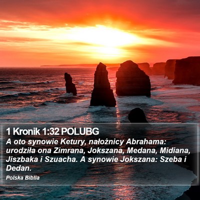 1 Kronik 1:32 POLUBG Bible Verse Image