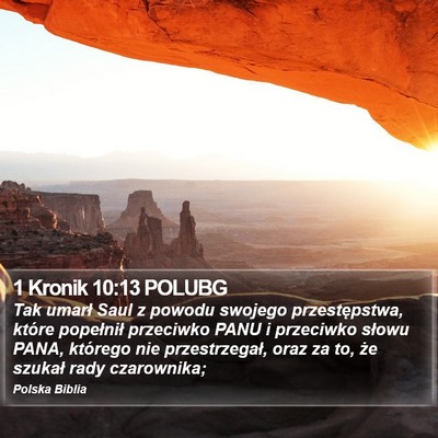 1 Kronik 10:13 POLUBG Bible Verse Image