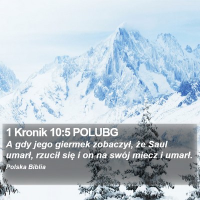 1 Kronik 10:5 POLUBG Bible Verse Image