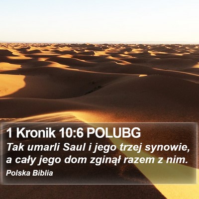 1 Kronik 10:6 POLUBG Bible Verse Image