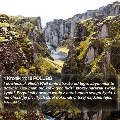 1 Kronik 11:19 POLUBG Bible Verse Image