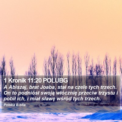 1 Kronik 11:20 POLUBG Bible Verse Image