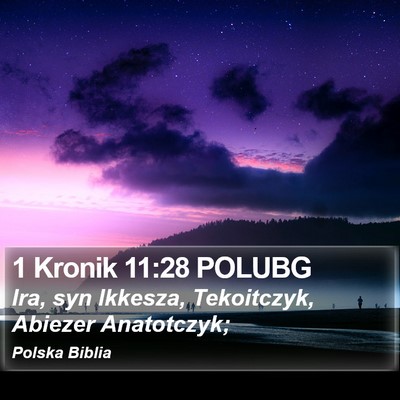 1 Kronik 11:28 POLUBG Bible Verse Image
