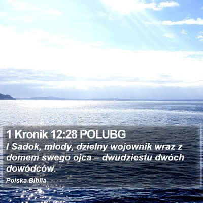 1 Kronik 12:28 POLUBG Bible Verse Image