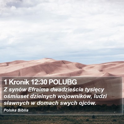 1 Kronik 12:30 POLUBG Bible Verse Image