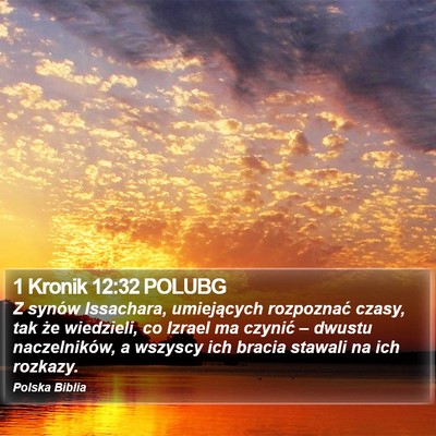 1 Kronik 12:32 POLUBG Bible Verse Image