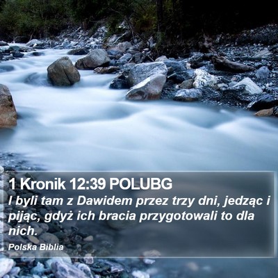 1 Kronik 12:39 POLUBG Bible Verse Image