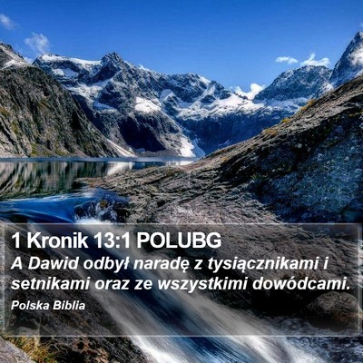 1 Kronik 13:1 POLUBG Bible Verse Image