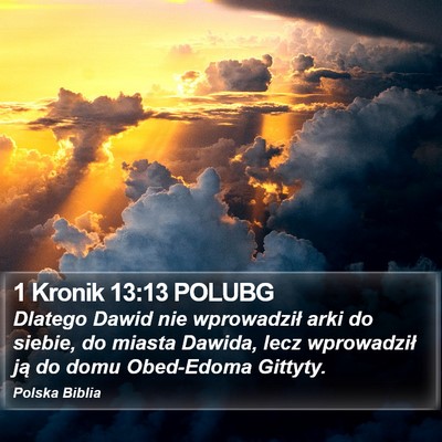 1 Kronik 13:13 POLUBG Bible Verse Image