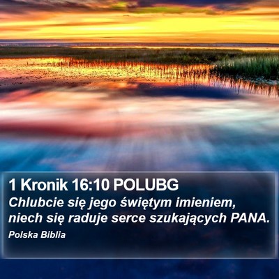 1 Kronik 16:10 POLUBG Bible Verse Image