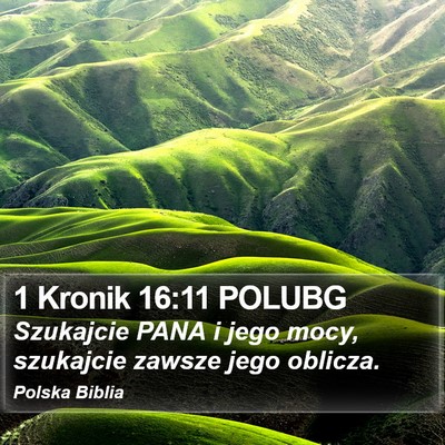 1 Kronik 16:11 POLUBG Bible Verse Image