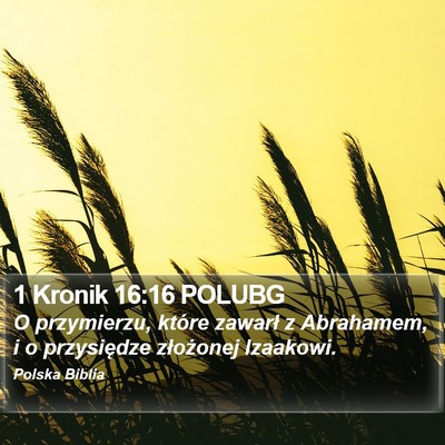 1 Kronik 16:16 POLUBG Bible Verse Image