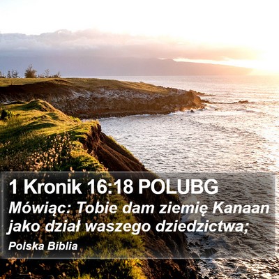 1 Kronik 16:18 POLUBG Bible Verse Image