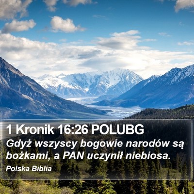 1 Kronik 16:26 POLUBG Bible Verse Image