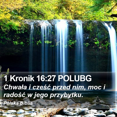 1 Kronik 16:27 POLUBG Bible Verse Image