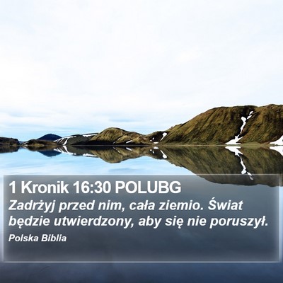1 Kronik 16:30 POLUBG Bible Verse Image