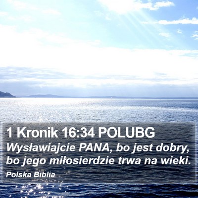 1 Kronik 16:34 POLUBG Bible Verse Image