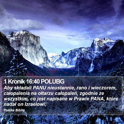 1 Kronik 16:40 POLUBG Bible Verse Image
