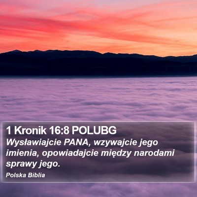1 Kronik 16:8 POLUBG Bible Verse Image