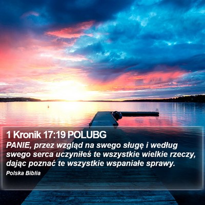 1 Kronik 17:19 POLUBG Bible Verse Image