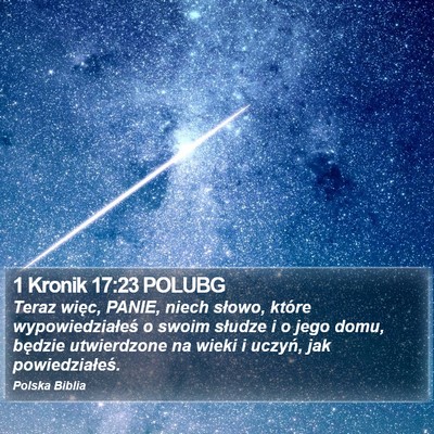 1 Kronik 17:23 POLUBG Bible Verse Image