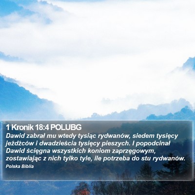 1 Kronik 18:4 POLUBG Bible Verse Image