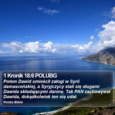 1 Kronik 18:6 POLUBG Bible Verse Image