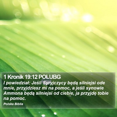 1 Kronik 19:12 POLUBG Bible Verse Image
