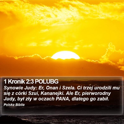 1 Kronik 2:3 POLUBG Bible Verse Image