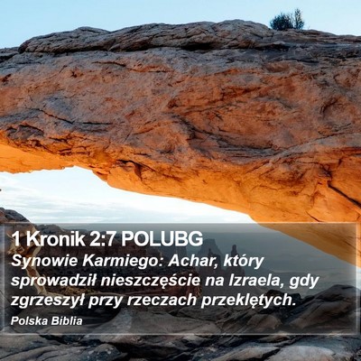 1 Kronik 2:7 POLUBG Bible Verse Image