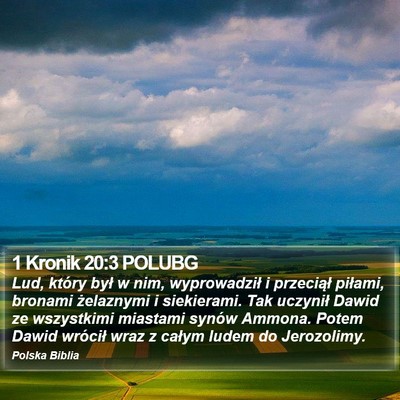 1 Kronik 20:3 POLUBG Bible Verse Image