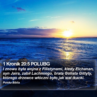 1 Kronik 20:5 POLUBG Bible Verse Image