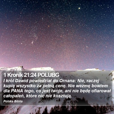 1 Kronik 21:24 POLUBG Bible Verse Image