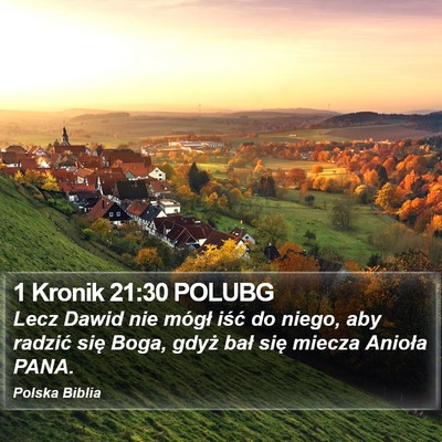 1 Kronik 21:30 POLUBG Bible Verse Image