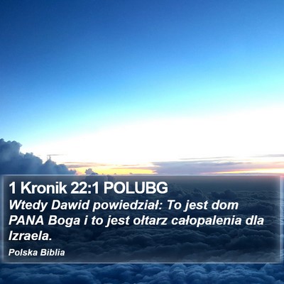 1 Kronik 22:1 POLUBG Bible Verse Image