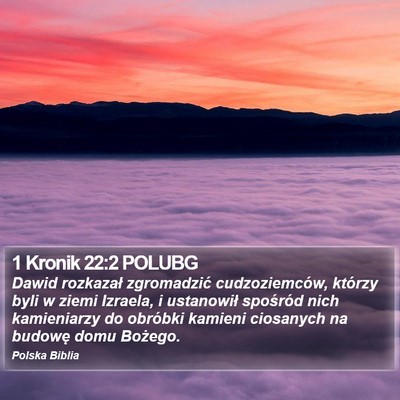 1 Kronik 22:2 POLUBG Bible Verse Image