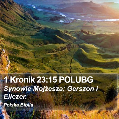1 Kronik 23:15 POLUBG Bible Verse Image