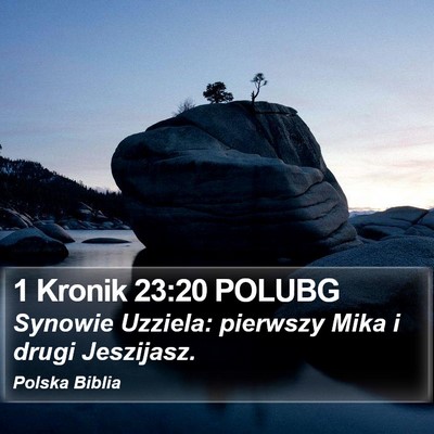 1 Kronik 23:20 POLUBG Bible Verse Image