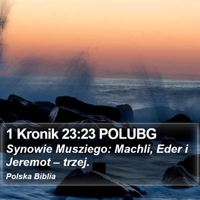 1 Kronik 23:23 POLUBG Bible Verse Image