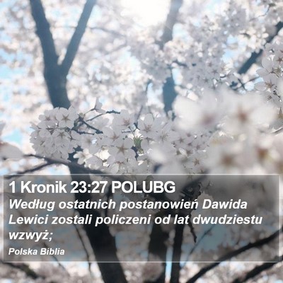 1 Kronik 23:27 POLUBG Bible Verse Image