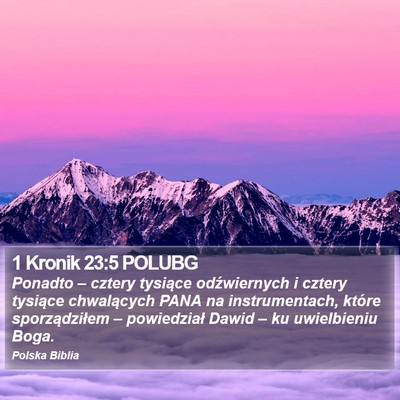 1 Kronik 23:5 POLUBG Bible Verse Image