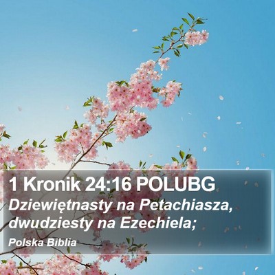 1 Kronik 24:16 POLUBG Bible Verse Image