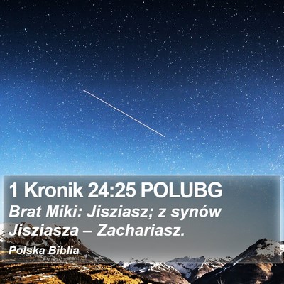1 Kronik 24:25 POLUBG Bible Verse Image