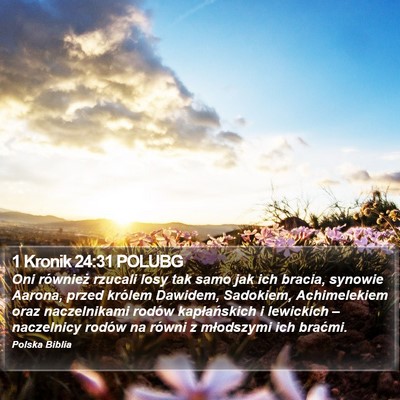 1 Kronik 24:31 POLUBG Bible Verse Image