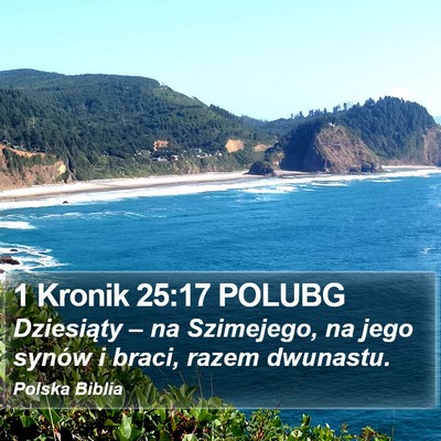 1 Kronik 25:17 POLUBG Bible Verse Image