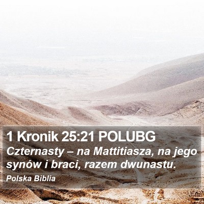 1 Kronik 25:21 POLUBG Bible Verse Image