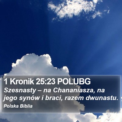1 Kronik 25:23 POLUBG Bible Verse Image