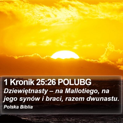 1 Kronik 25:26 POLUBG Bible Verse Image